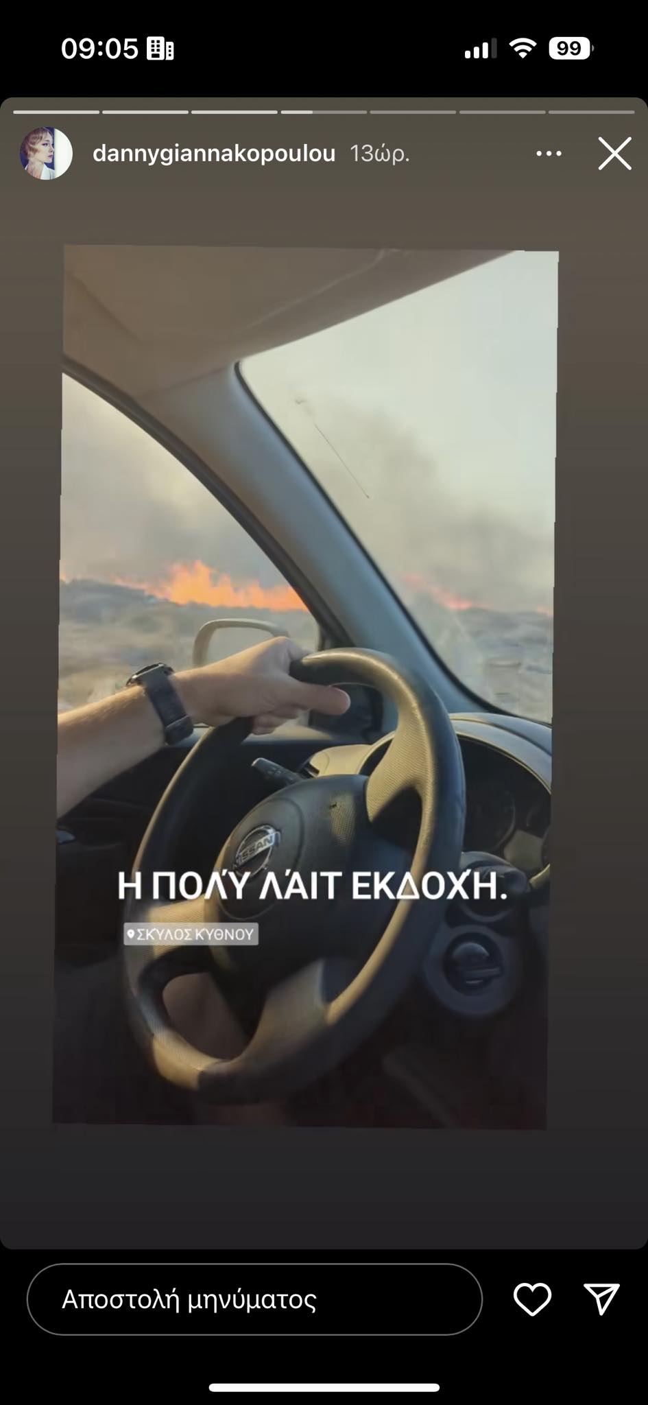 Δανάη Γιαννακοπούλου: Καταγγελίες για την φωτιά στη Κύθνο - Τους άφησαν στο έλεος