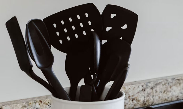 Black-colored plastic used for kitchen utensils and toys linked to banned toxic flame retardants