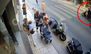 Ηράκλειο: Σοκαριστικό βίντεο με παράσυρση διανομέα στη διάβαση – Τροχαίο με εγκατάλειψη
