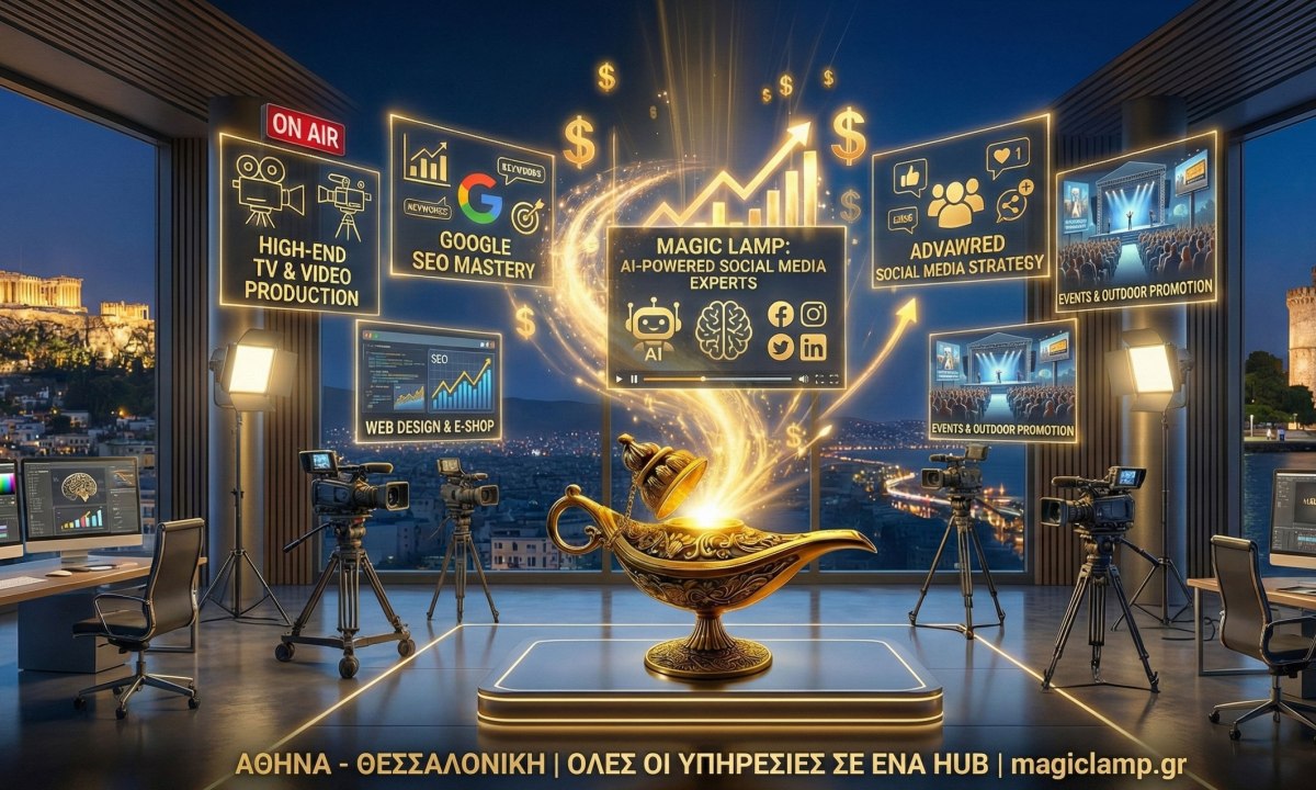 Σε μια εποχή όπου η ψηφιακή προβολή καθορίζει την επιτυχία κάθε επιχείρησης, η Magic Lamp εξελίσσεται σε ένα ολοκληρωμένο advertising 360° agency